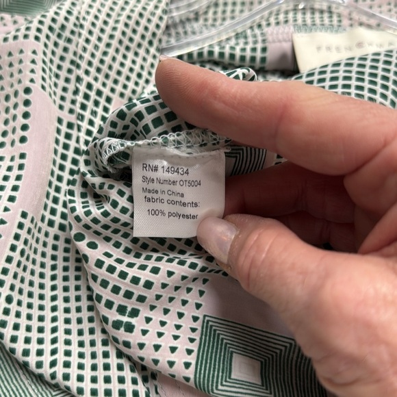 French Mauve Chloe Silky Pink and Sage Green Jumpsuit Size XS - Picture 4 of 10